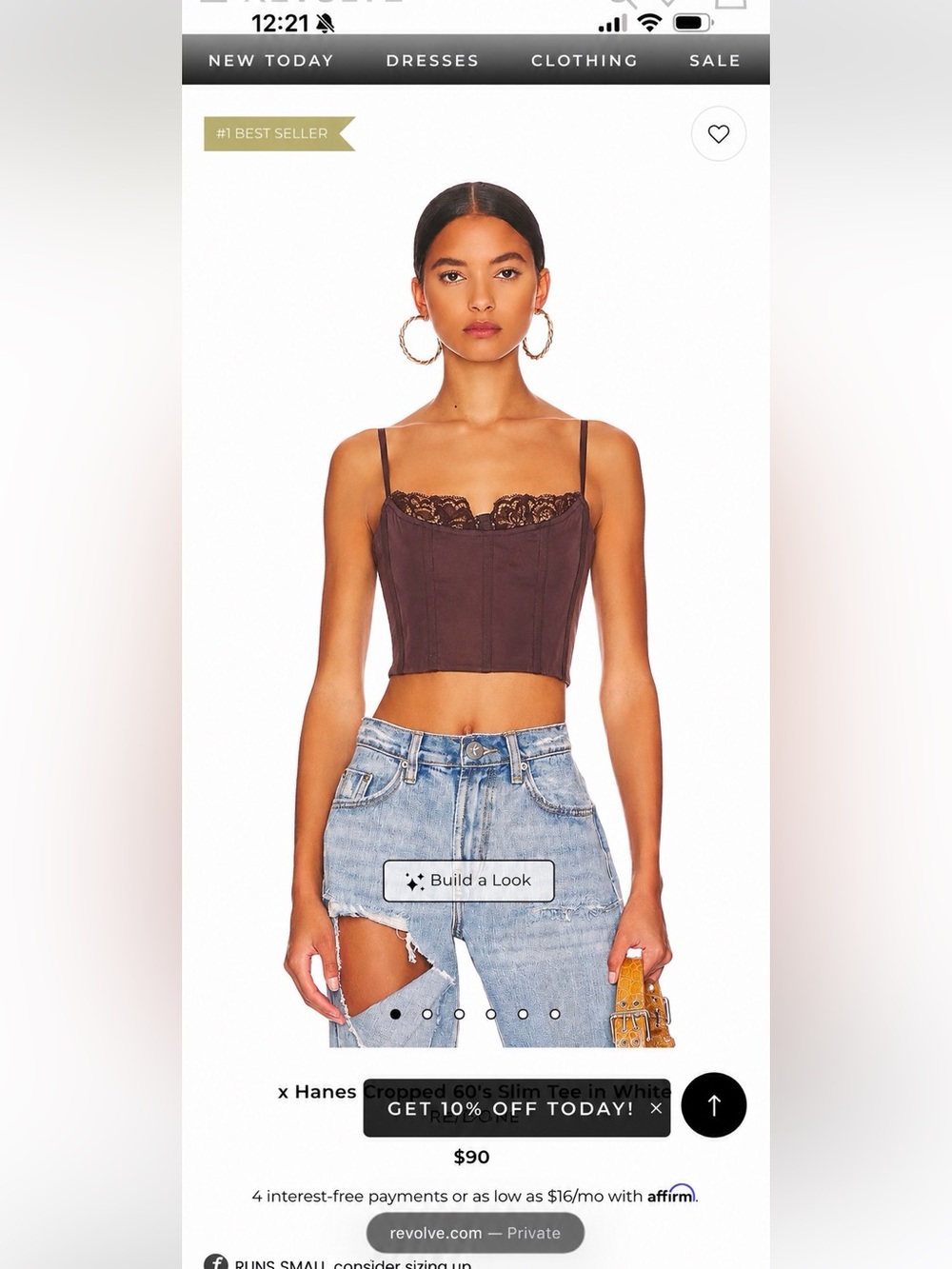 Revolve corset top